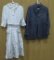 Vintage womans dress and mens suit coat