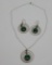 Modernistic, Fuller Brush Necklace and earring set