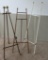 Three vintage art easels, wood and metal