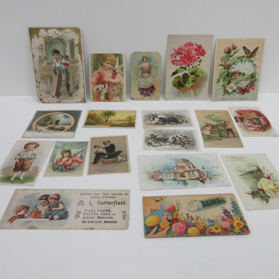 18 Advertising cards