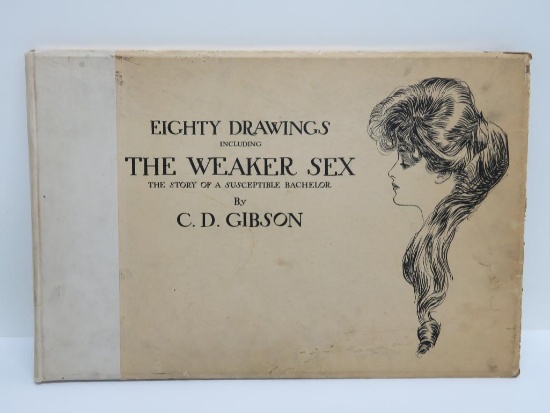 CD Gibson book, The Weaker Sex, 80 drawings, 1903