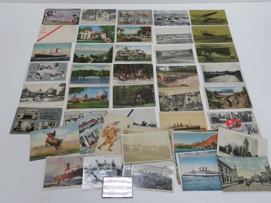 53 Postcards, Waukesha and Military Specialty cards