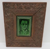 Framed Portrait Tile, Craven Dunnill Co London