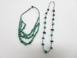 Two turquoise necklaces
