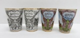 Four Colorado transferware tumblers, souvenirs, 4