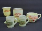 Ashland and Grand Rapids Michigan custard glass souvenirs