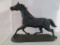 Running Horse metal statue, clock top, 10