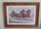 Currier and Ives framed print, 18 1/2