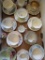 10 cup and saucer sets, English and Bavarian