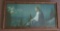 Jesus in Gethsemane framed vintage print, 32 1/2