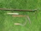 Assorted tools, scythe sickle and rack