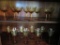 16 Amber wine and champagne glasses