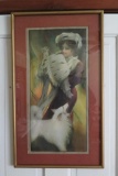 1903 Bryson Print, 1013 In A Winter Flurry, framed 15