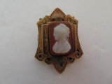 Cameo, combination pin pendant, shell, 1