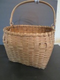 Vintage split oak basket, possible Native American, 9