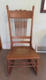 Pressback Rocker with caned seat