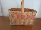Winnebago Native American gathering basket, c 1967, 12
