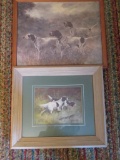 Two framed English Setter prints