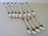 11 sterling silver teaspoons