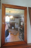 Oak wall mirror, 15