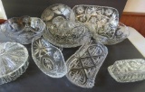Assorted Press Glass Patterned