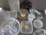 Assorted dishes and trays for display and serving