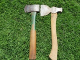 Two hatchet axes