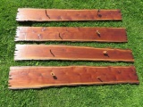 Four Black Walnut Boards finished for wall hanging