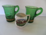 Two North La Crosse souvenir mugs, 3 3/4
