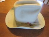 Vintage cowboy hat, Beaver hats American made, 7 1/8, some stains noted