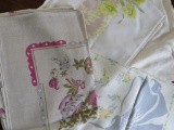 3 floral Vintage print table cloths, Hardy Craft and California Hand Print