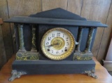 Ingraham mantle clock, as found