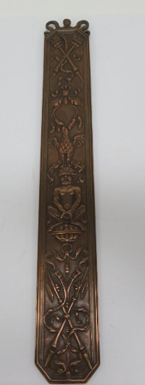 Ornate Vintage Bronze plaque