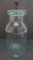 Millville Atmospheric Jar with thumb closure, aqua, quart