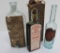 Three Medicine Cure bottles with original labels and one with box
