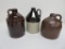 Three styles stoneware jugs