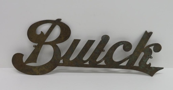 Brass Buick script, 15"