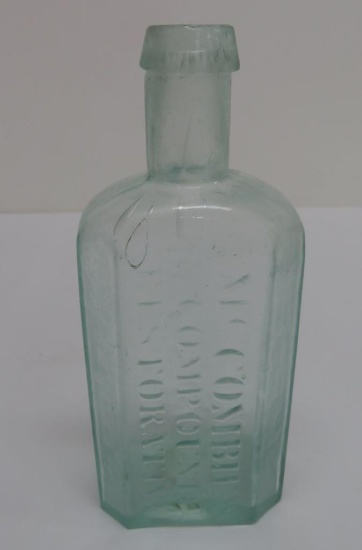 Mc Combie Compound Restorative bottle, open pontil,