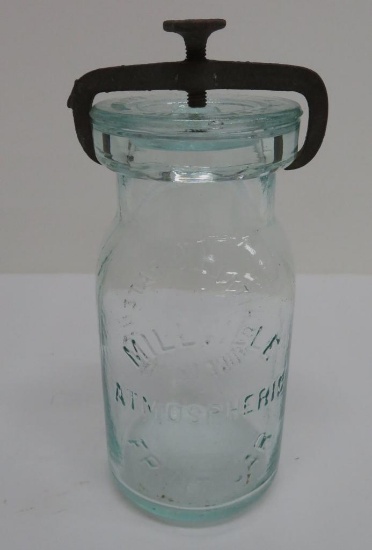 Blue Millville Atmospheric fruit jar