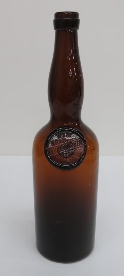 Rare Weis Bros Knickerbocker Stomach Bitters bottle, amber, 12"