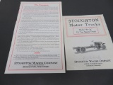 Stoughton Motor Truck Brochure, Stoughton Wagon Company