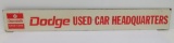 Dodge Car Headquarters wooden sign, 34