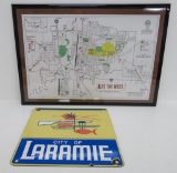 Metal City of Laramie sign, 10