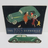 1935 Hupmobile Brochure, colored, and fold out brochure