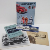 1938 Hupmobile brochures, real photo and pamphlets