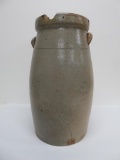 5 gallon Gunther Sheboygan stoneware churn, large chip and crack noted