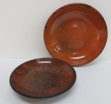 Two earthenware dishes