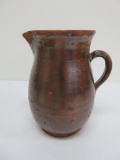 Early Redware pitcher, 9