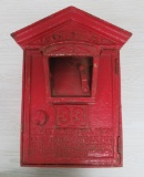 Sterling #33 Fire Alarm Box, cast iron