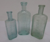 Three Philadelphia medicine bottles by Dr D Jaynes's Phil